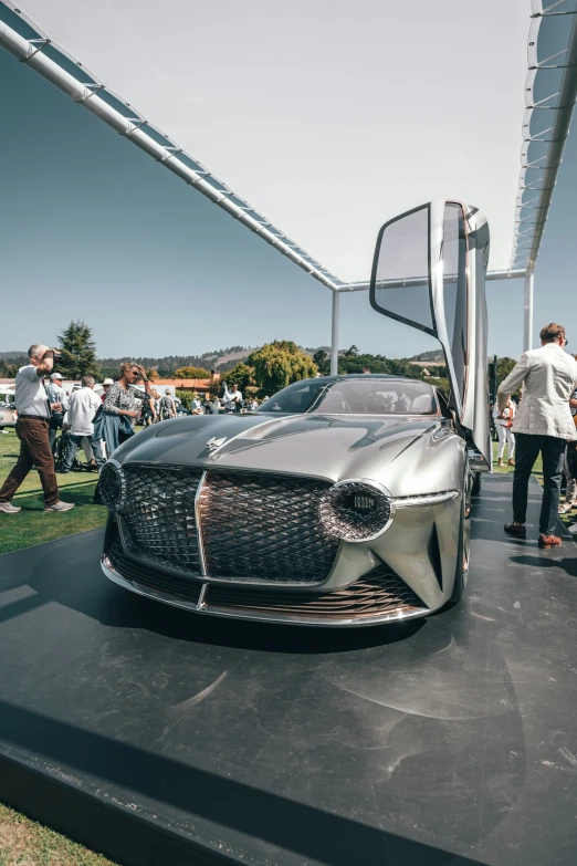 the car is on display at this event