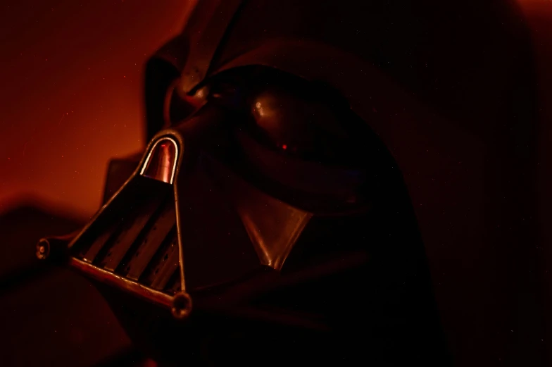 a red image with an abstract image of a star wars sith - o - pod