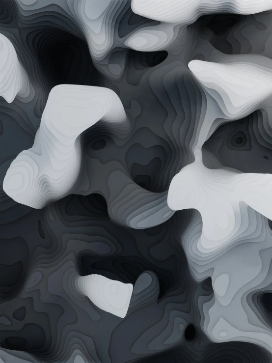 abstract patterns that appear to have been created with white and black colors