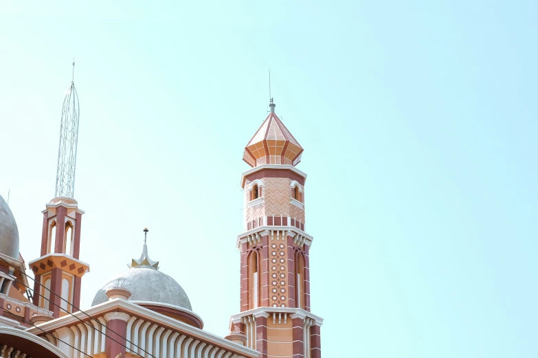 a view of a very large, old looking building