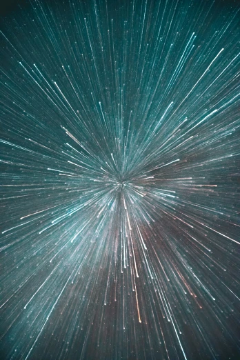 abstract star trail pograph of dark green background