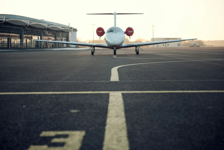 an airplane on an air port run way