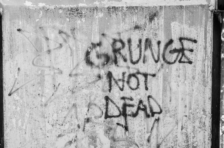 a graffiti covered wall saying crunch, not lead