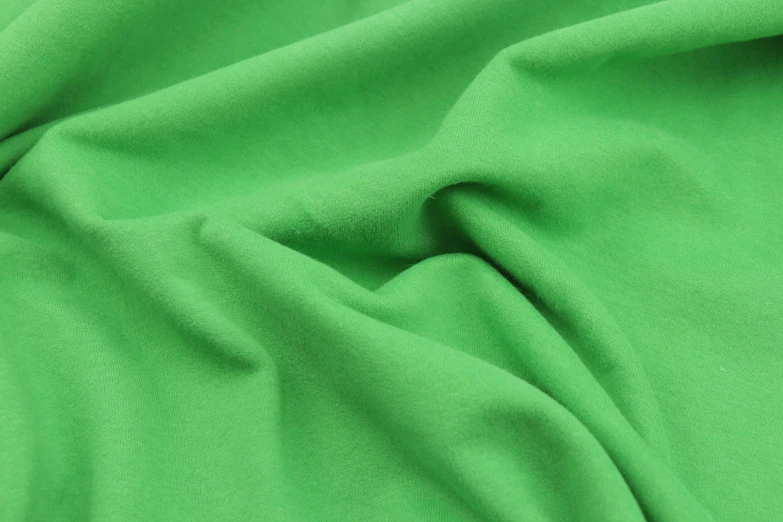 closeup of a green cloth texture