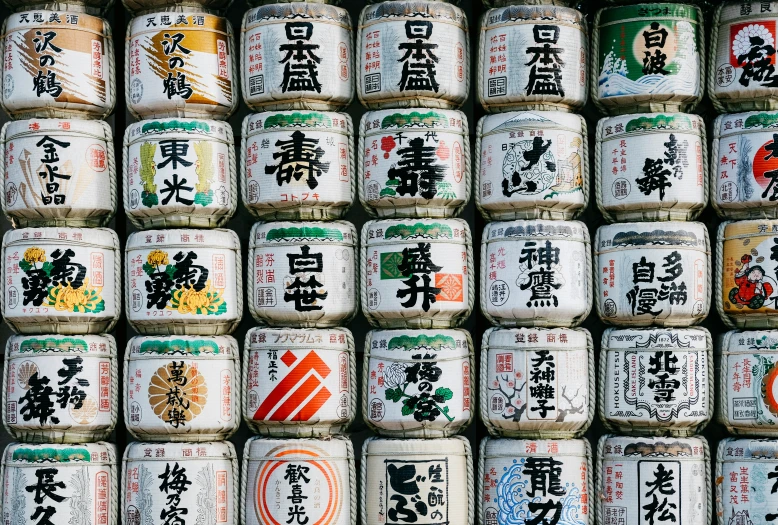 an assortment of food items displayed in many different ways