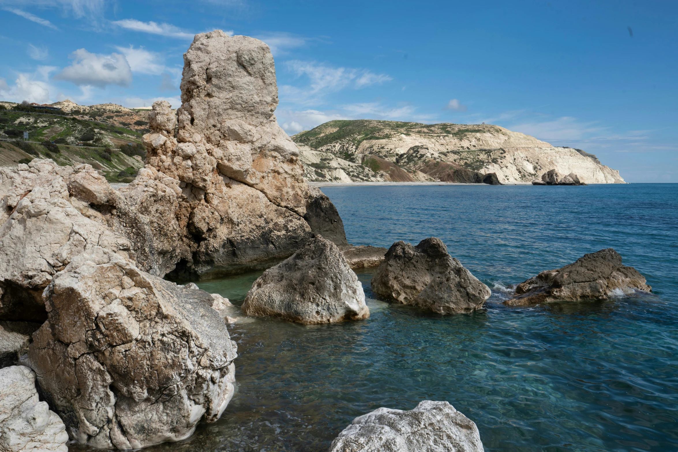 the rocky shore near a body of water