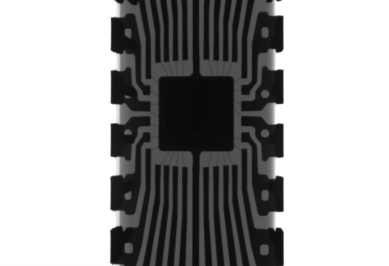 an electronic circuit board on a white background