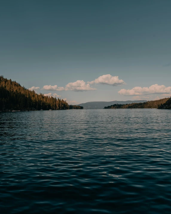 the water is still very calm for us to see