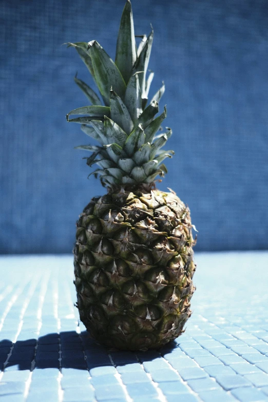 a pineapple is still standing still on the table