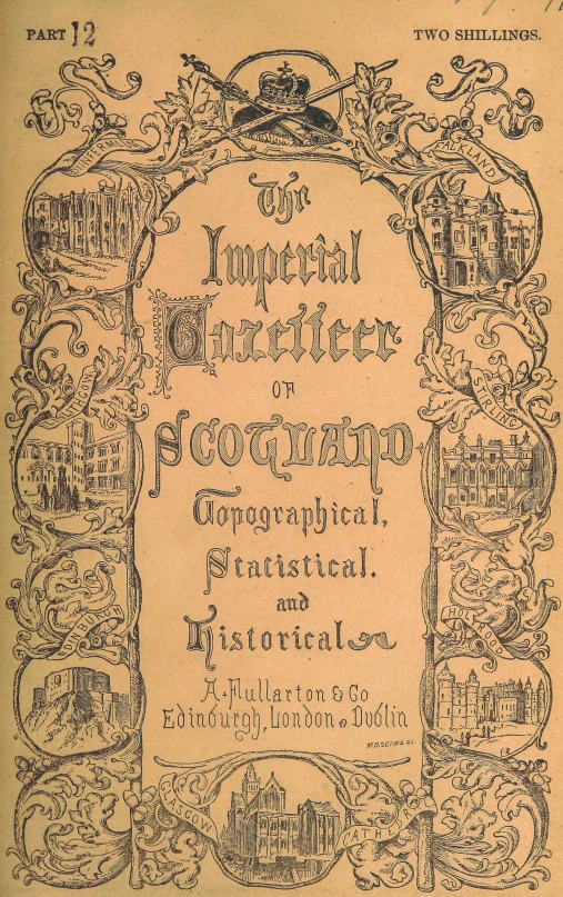 an old book with ornate lettering on it