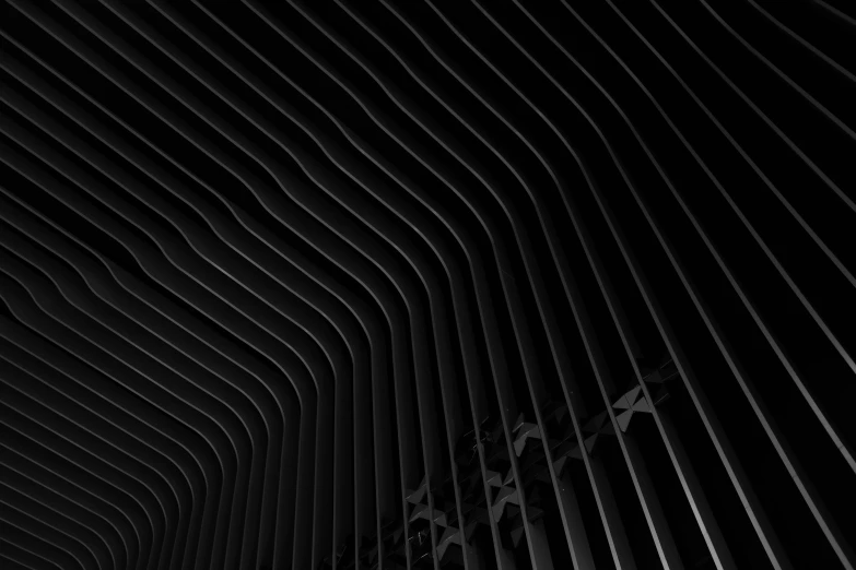 abstract patterns and lines from the ceiling to wall