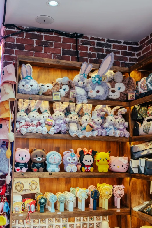 a store filled with lots of different stuffed animals