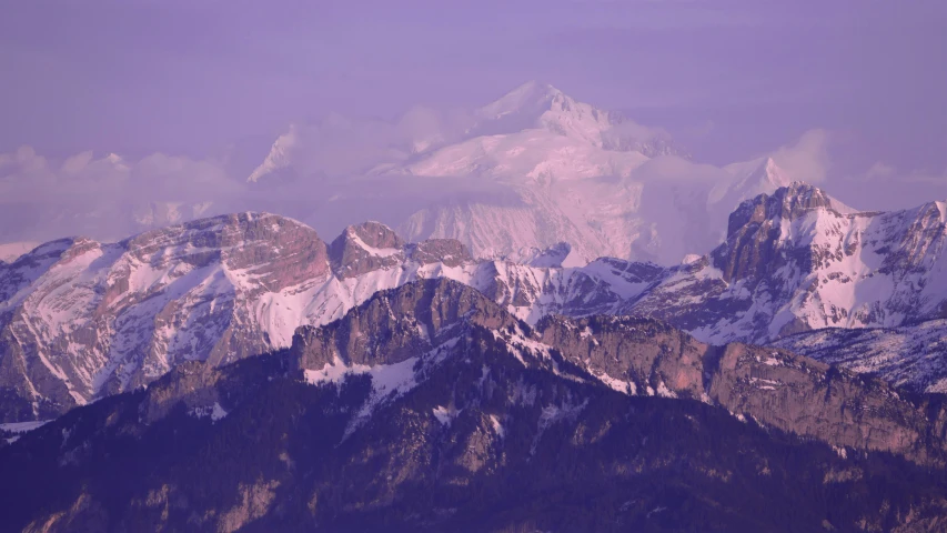 this is a view of some very tall mountains