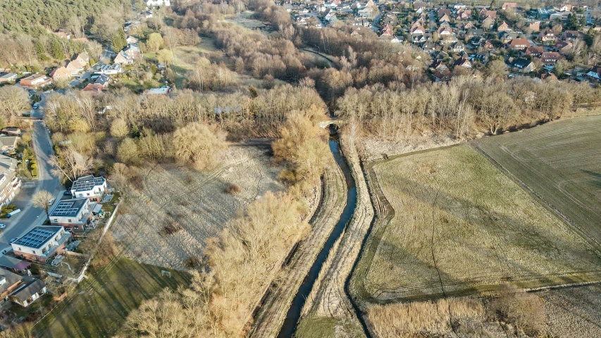 this is an aerial s of some very long roads