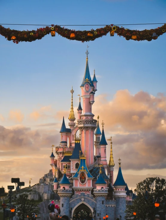 an image of a castle at the disneyland park