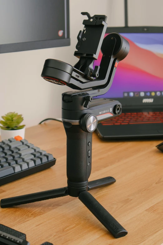 a camera attached to a computer for an aerial view