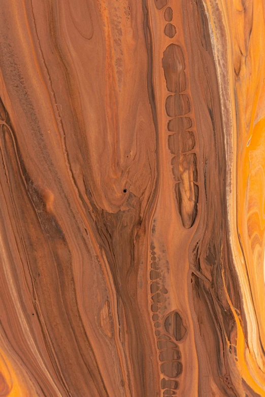 a rock with very different colors and lines