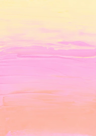 abstract painting with pink and yellow colours on beige ground