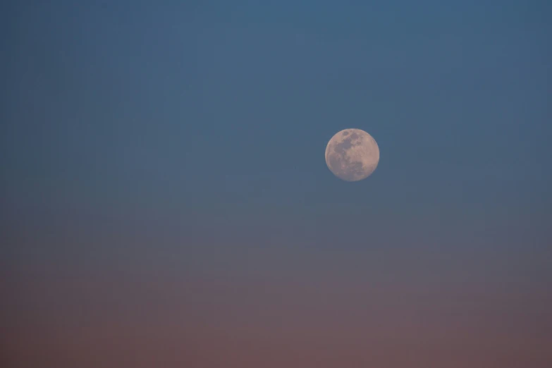 the moon is over an elephant in the open field