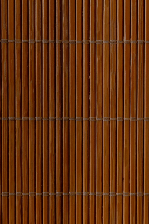 closeup view of bamboo blinds with woodgrains