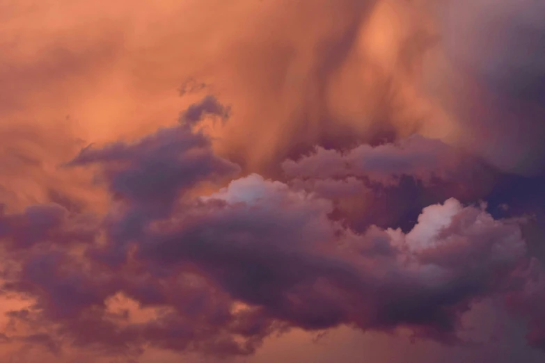 a sky with lots of clouds at dusk