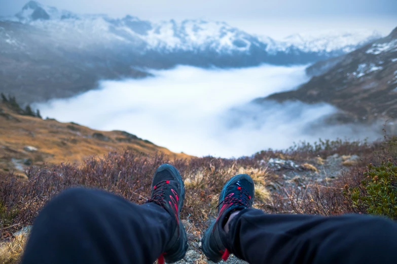 a view of mountains from an aerial hike in the middle of nowhere