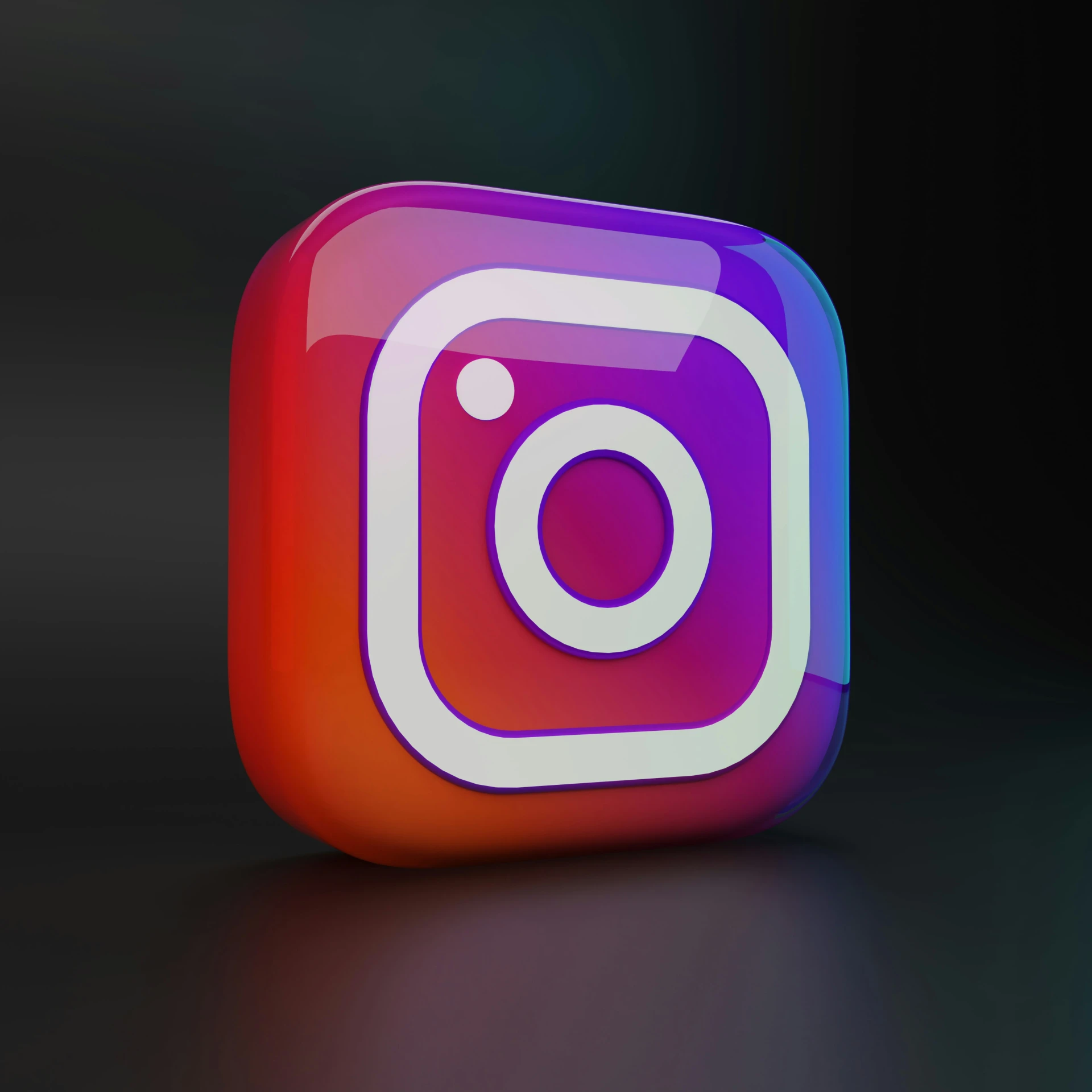 a close up of the instagram icon