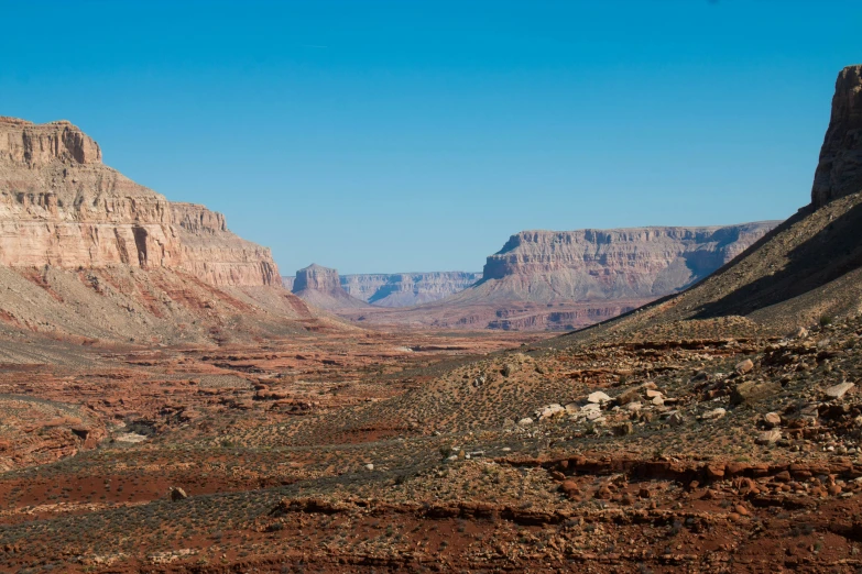 the mountains and canyons at a scenic edge