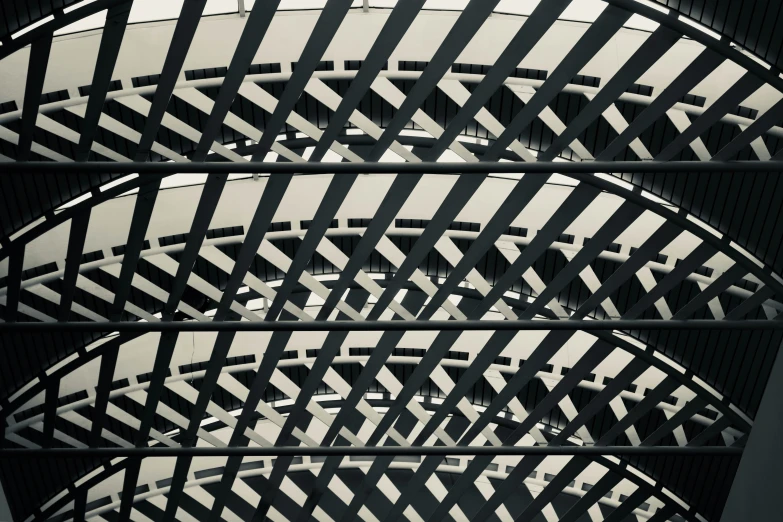 a roof that has been designed to look like lattices