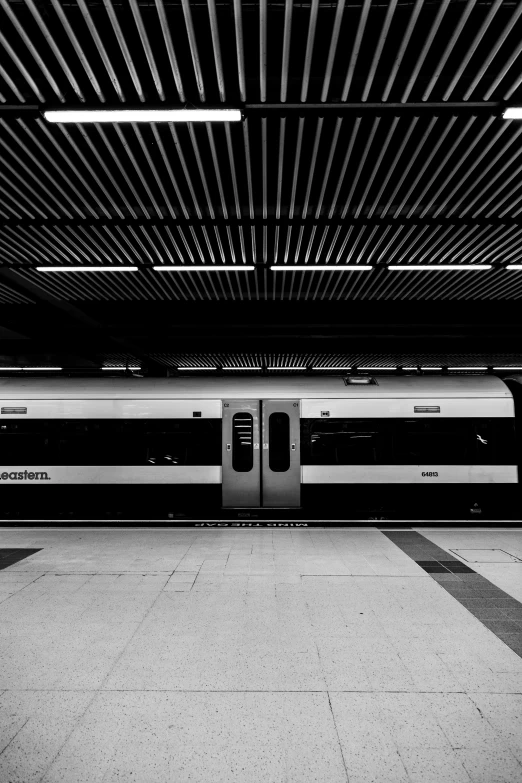 a subway station with one of the doors open