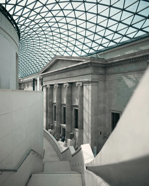 the walkway up to the roof provides a unique view