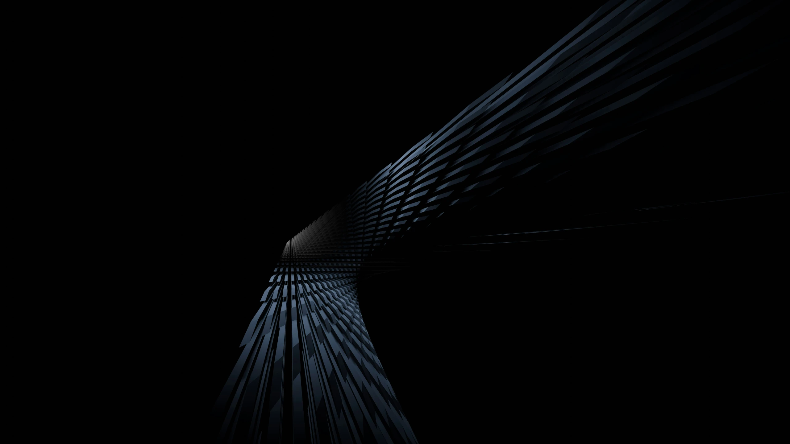 a dark abstract image with a very dark background