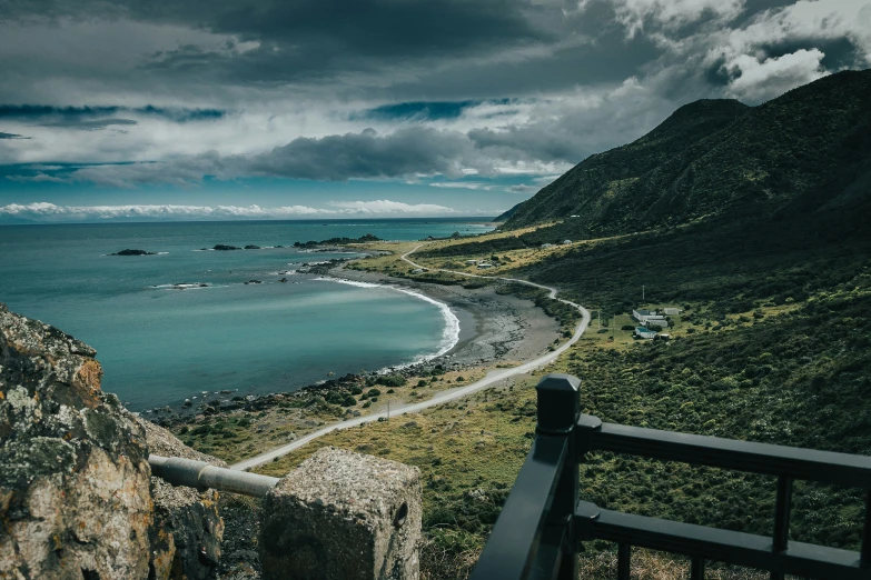 an open air overlook in a mountain region