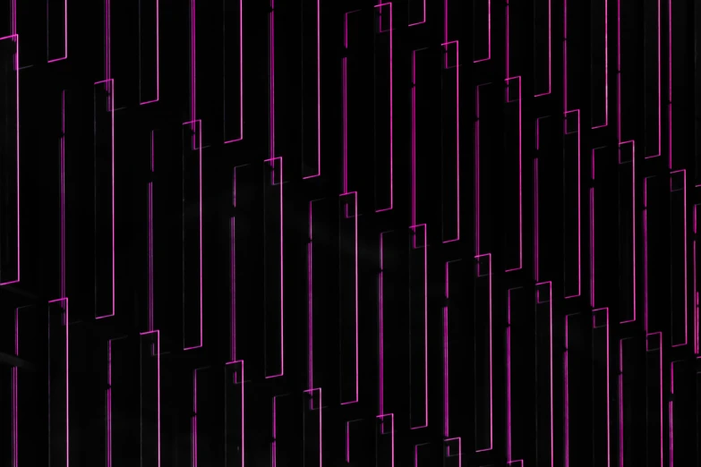 a black and purple background with a lot of square patterns