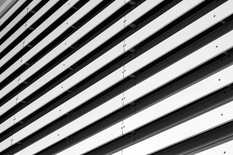 a close up of a window with lots of blinds