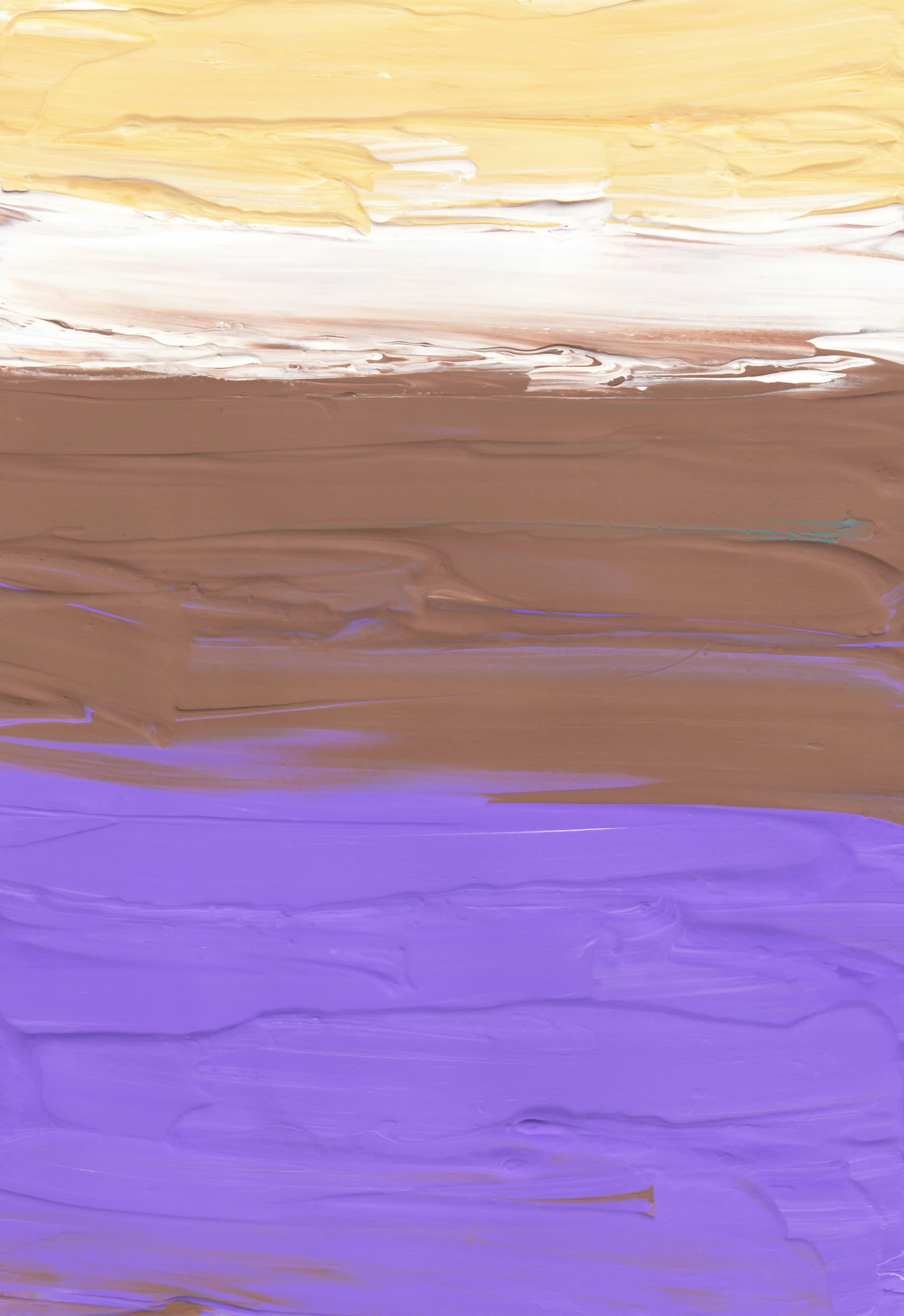 a painting that has different shades of purple and brown