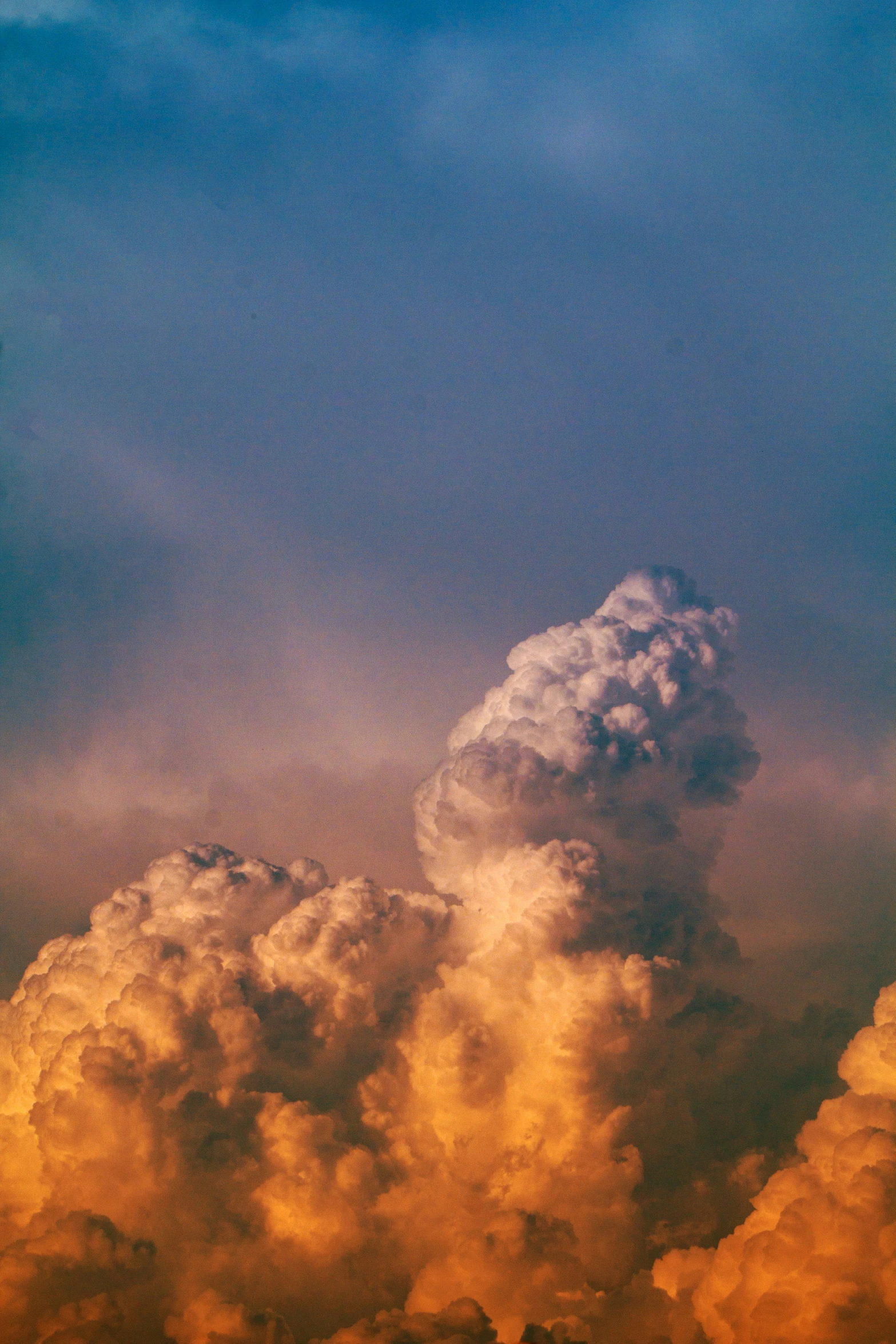 a sky view of the sky above and clouds