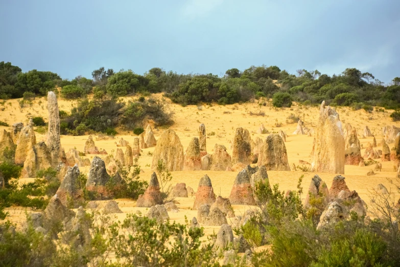 a rocky terrain in the middle of nowhere with no grass