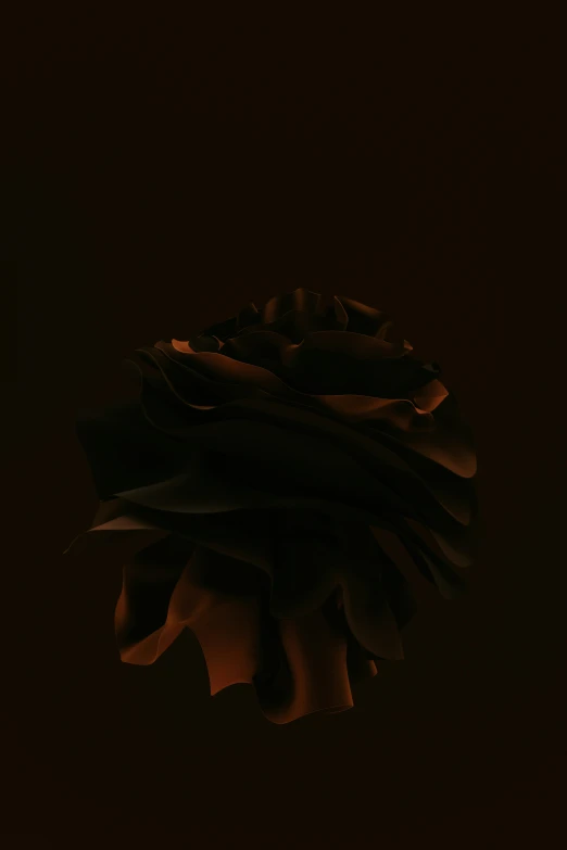 black and brown color is being used to create a flower