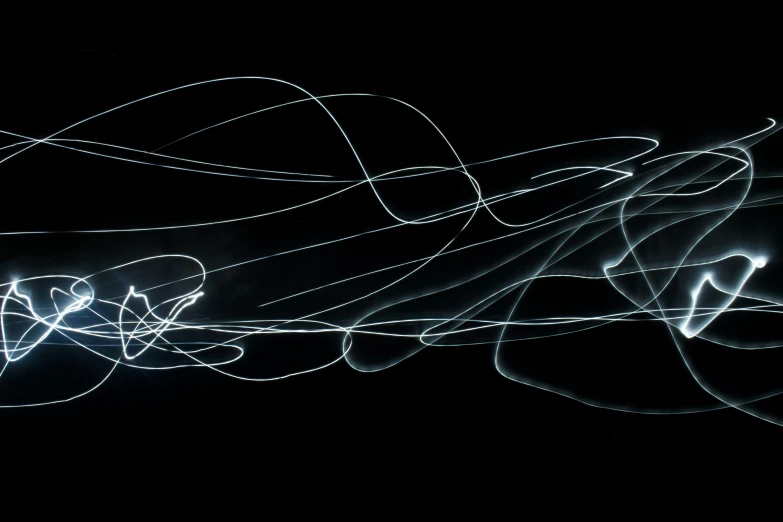 a long exposure pograph of a black background