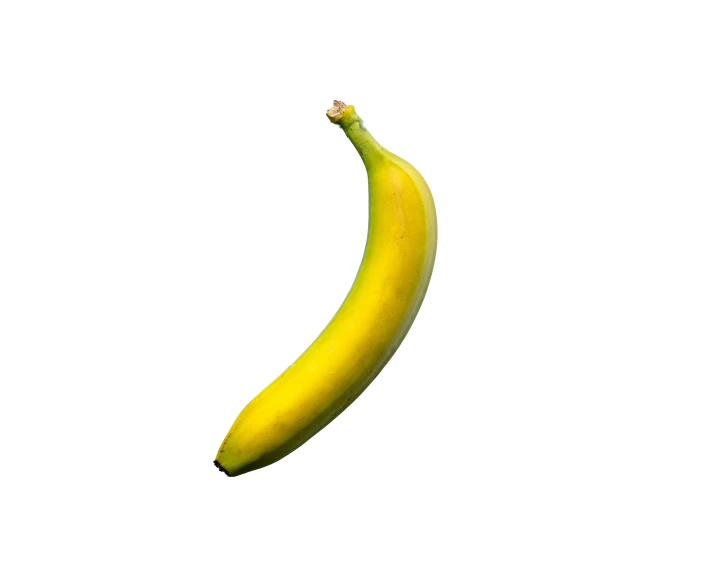 the banana looks yellow in the air, with one side over