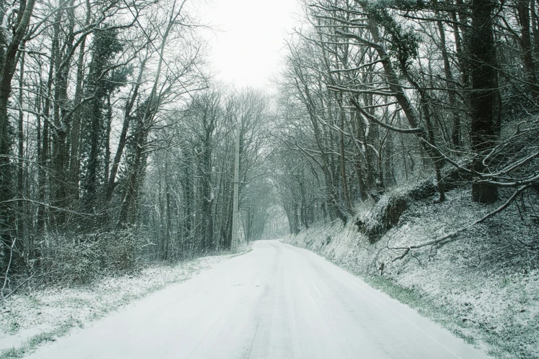 the snow is melting down on the roads