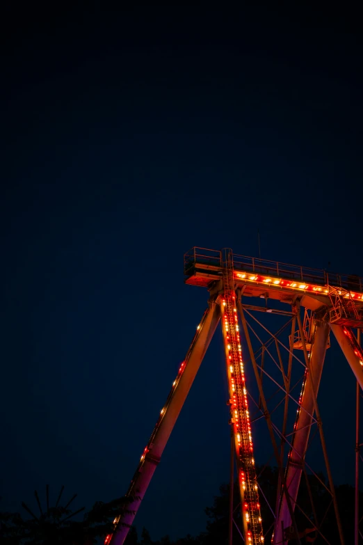 a ferris wheel covered in christmas lights at night