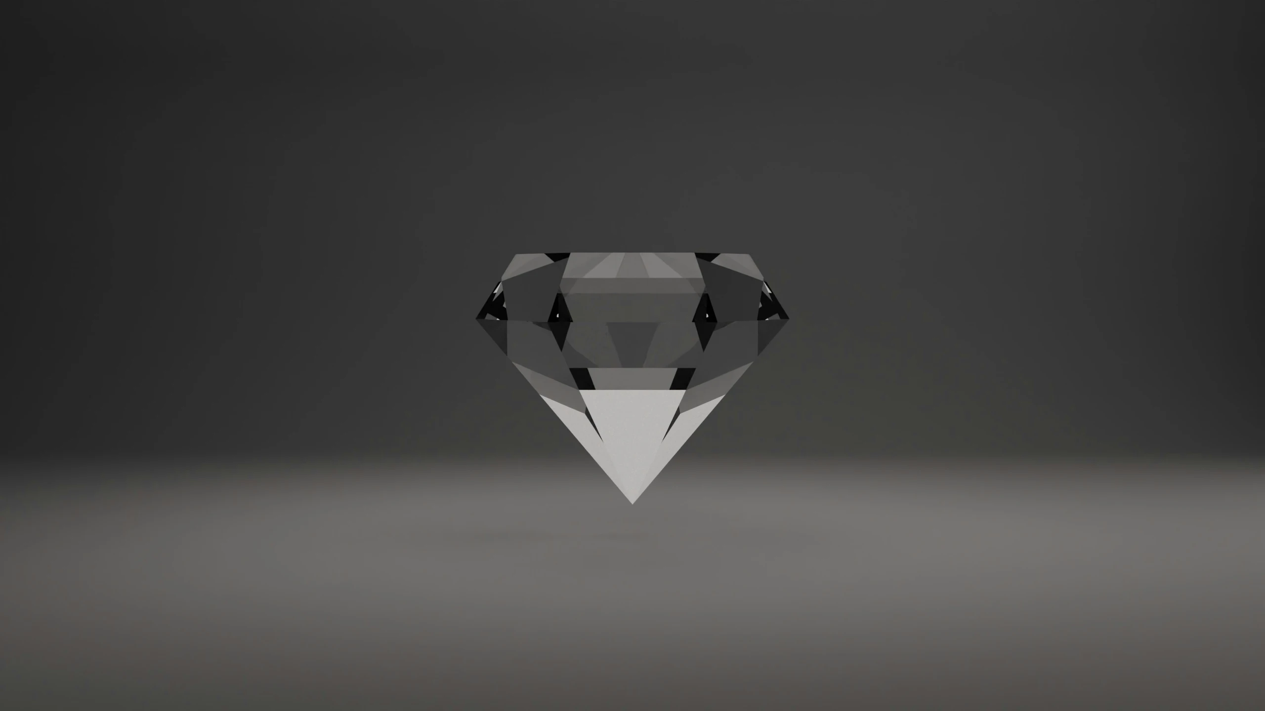 a black and white po of a diamond