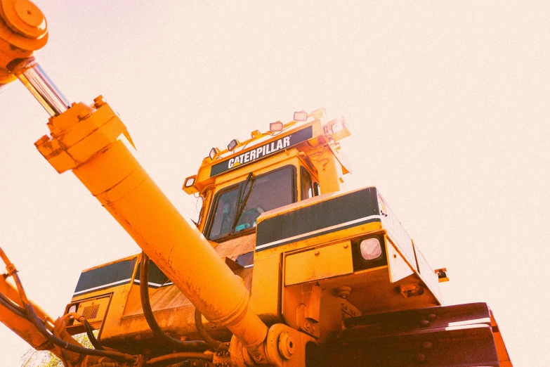 this is the front of a yellow truck