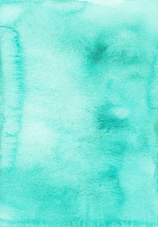 aqua - green watercoln paint texture on a white background