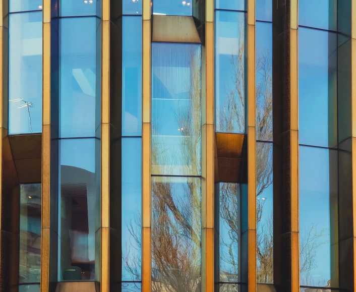 a bunch of windows on a building