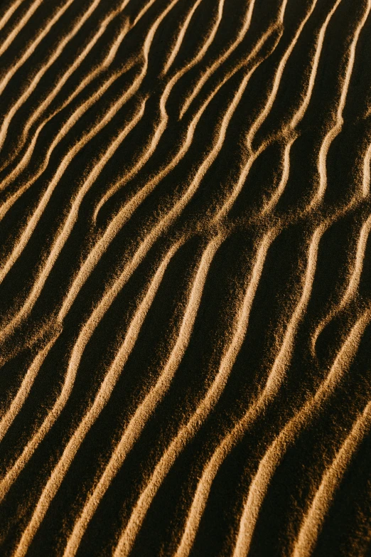 the patterns in the sand of the desert are very attractive