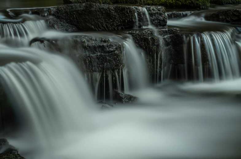 this is a long exposure po of the water flowing