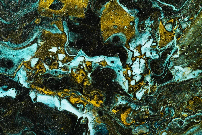 abstract painting of liquid and stone